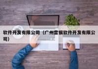 软件开发有限公司（广州雷猴软件开发有限公司）