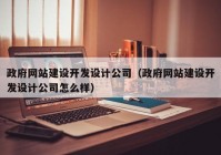 政府网站建设开发设计公司（政府网站建设开发设计公司怎么样）