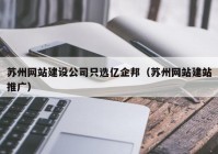 苏州网站建设公司只选亿企邦（苏州网站建站推广）